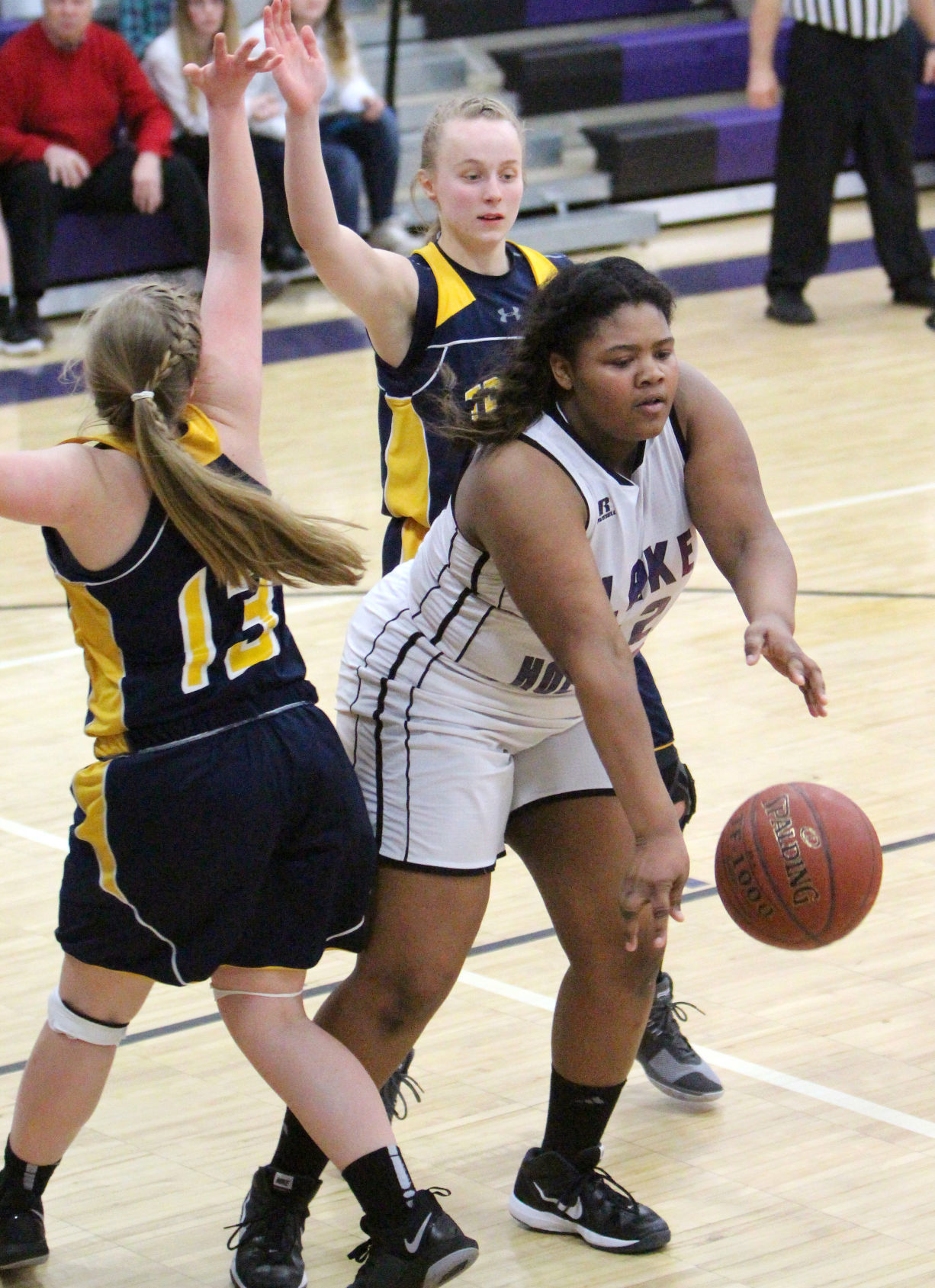 New Auburn at Lake Holcombe girls basketball 2-13-18